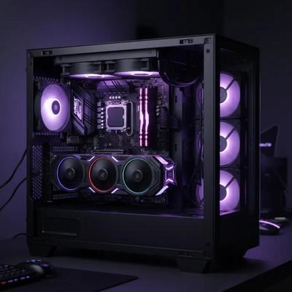 Imagem de Placa Mãe KMEX H610S4 Com Chipset Intel H610 Soquete LGA1700 e Suporte a Memórias DDR4