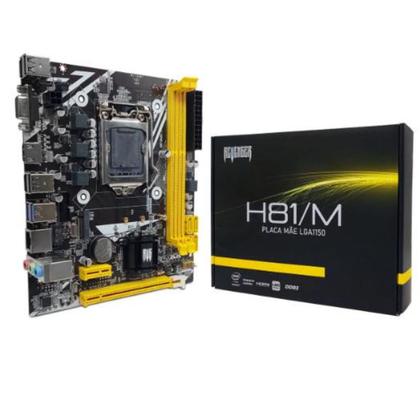 Imagem de Placa Mãe LGA1150 DDR3 240 Pinos G-H81 - Revenger - Processadores Intel