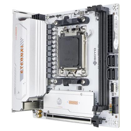 Placa-Mãe Mini AMD Ryzen AM5 DDR5 SOYO B650ITX PCIe 5.0 X16 PCIe 4.0 X4 ...