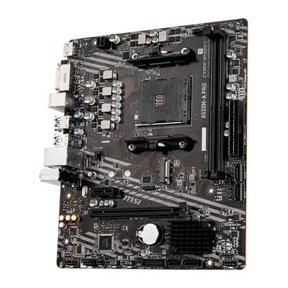 Placa-Mãe MSI A520M-A PRO, AMD AM4, mATX, DDR4, Preto - A520M-A PRO Imagem de Placa-Mãe MSI A520M-A PRO, AMD AM4, mATX, DDR4, Preto - A520M-A PRO
