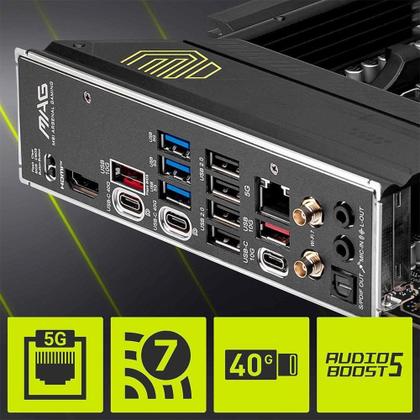 Placa-Mãe MSI MAG X870 Tomahawk WiFi, AMD, AM5, DDR5, ATX, Chipset