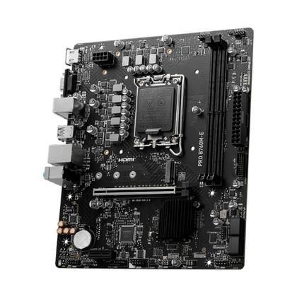 Imagem de Placa-Mãe MSI Pro B760M-E, Intel LGA 1700, M-ATX, DDR4, Preto - PRO B760M-E DDR4