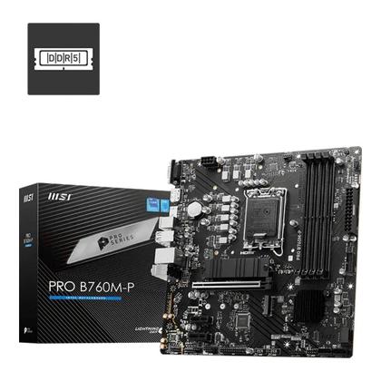 Imagem de Placa-Mãe MSI PRO B760M-P, Intel, LGA 1700, Micro-ATX, DDR5 - PROB760P
