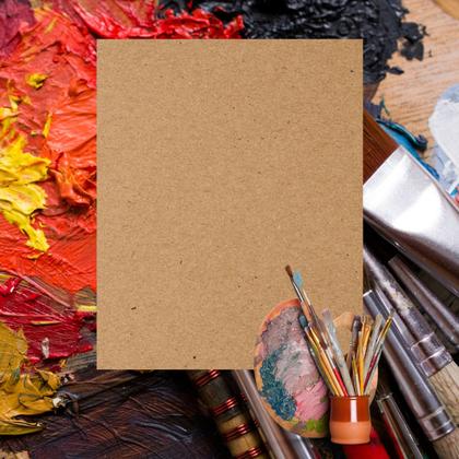 Imagem de Placa MDF Cru A4 21x26cm 20 Unid 3mm Artesanato e Quadros