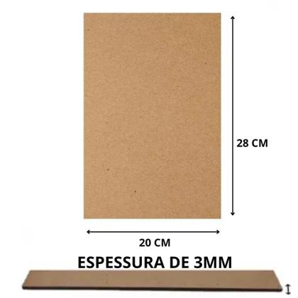 Imagem de Placa Mdf - Kit C/ 50 Chapas De Madeira - Quadros, Letreiros