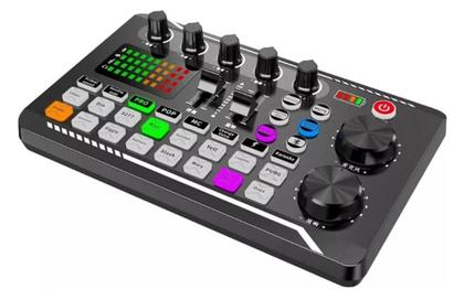 Imagem de Placa Mesa Com Efeito Sonoro Áudio Mixer Interface Com Bateria Unica