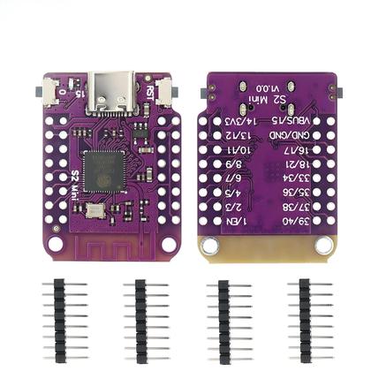 Imagem de Placa Mini ESP32 S2 D1 Com 4MB De Flash E 2MB De PSRAM MicroPython Para Desenvolvimento Arduino