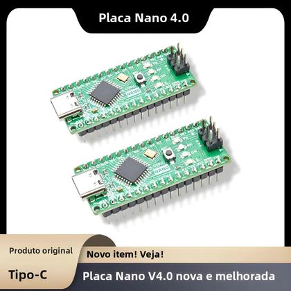 Imagem de Placa Nano 4.0 Versão Atualizada TYPE-C Compatível Com Arduino Nano 3.0 CH340C ATmega328PB Para