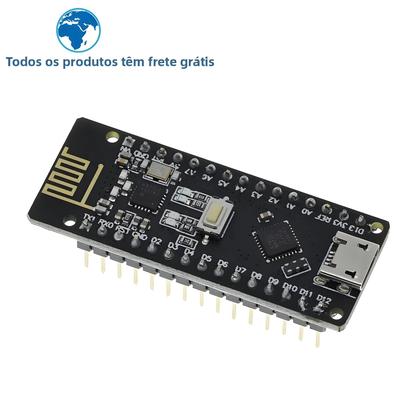 Imagem de Placa Nano 5V 16M CH340 ATmega328P QFN32 Com NRF24l01 24G Sem Fio Para Arduino Micro USB