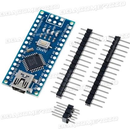 Imagem de Placa Nano Atmega328 Ch340 Compativel Com Arduino V3