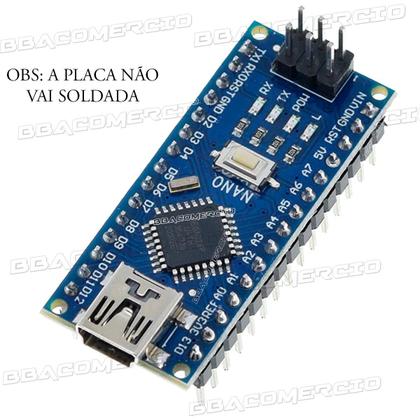 Imagem de Placa Nano Atmega328 Ch340 Compativel Com Arduino V3