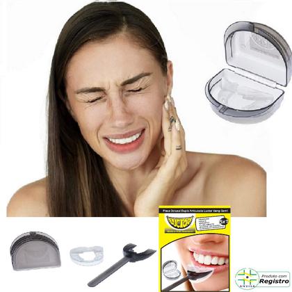 Imagem de Placa Oclusal Dental Anti Ronco Bruxismo- Luctor Vamp 5em1 Original + Pá de Suporte+ Estojo 
