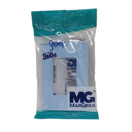 Imagem de Placa p/ 3 x modulo Sleek Sereno Azul 4x2 Margirius