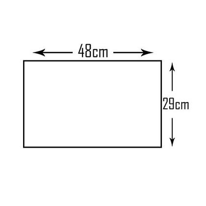 Imagem de Placa P/ Confeção de Escudo Tortoise 3 Camadas 29x48cm