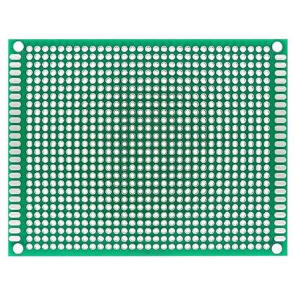 Imagem de Placa PCB Universal DIY 2.54mm FR-4 Dupla Face 7x9 6x8 5x7 4x6 3x7 2x8 12x8 9x15cm Protoboard