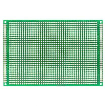 Imagem de Placa PCB Universal DIY 2.54mm FR-4 Dupla Face 7x9 6x8 5x7 4x6 3x7 2x8 12x8 9x15cm Protoboard