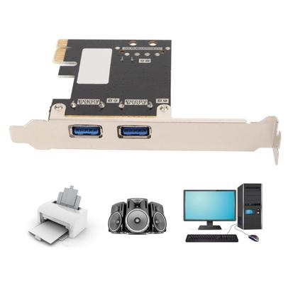 Imagem de Placa PCI-E USB 3.0 Compatível com Windows e Linux Kernel