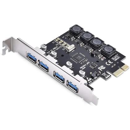 Imagem de Placa PCI Express USB 3.0 De Super Velocidade Com 4 Portas, Adaptador Hub De Expansão PCI-e Para USB