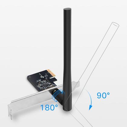 Imagem de Placa Pci Express Wireless Dual Band Ac600 Archer T2e