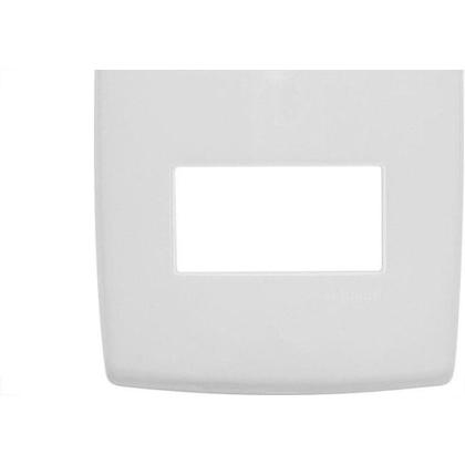 Imagem de Placa Pial Plus+ Branca 4X2 - 2 Modulos Separados - 618506Bc