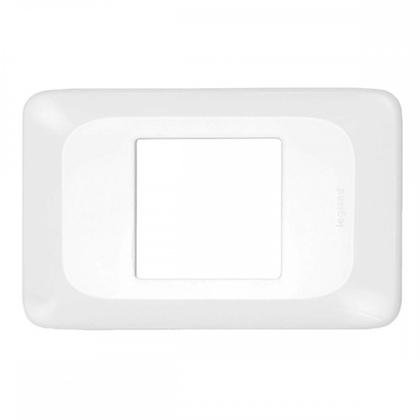 Imagem de Placa Pial Pop Branca 4X2 - 2 Modulos Juntos Lgp22