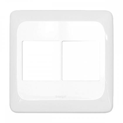 Imagem de Placa Pial Pop Branca 4X4 - 2 Modulos+2 Modulos Juntos Lgp44