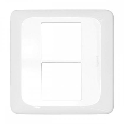 Imagem de Placa Pial Pop Branca 4X4 - 2 Modulos+2 Modulos Juntos Lgp44