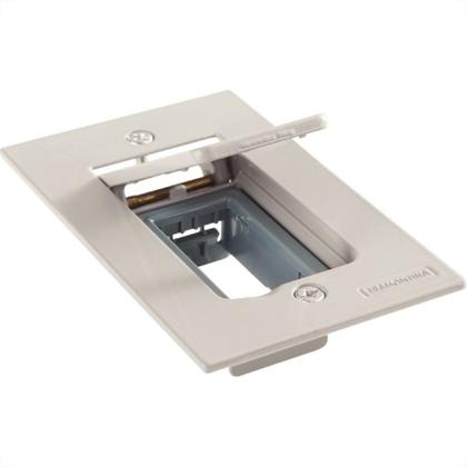 Imagem de Placa Piso Aluminio Tramontina 4X2 Unha Para 1 Modulo Lux