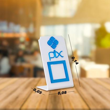 Imagem de Placa Pix Para Pagamento QR Code-   Branco