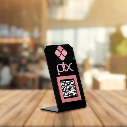 Imagem de Placa Pix Para Pagamento QR Code Em Acrílico