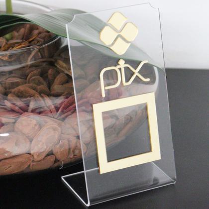 Imagem de Placa Pix Para Pagamento QR Code Em Acrílico