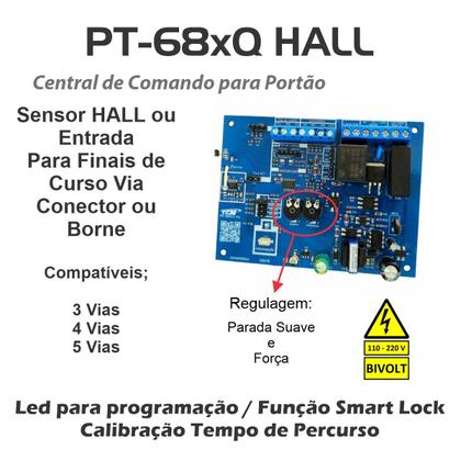 Imagem de PLACA PORTÃO MOTOR PT-68XQ-HALL Nkxh30fs Dz Nano Atto Ac4