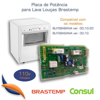 Imagem de Placa Potência Lava Louça Brastemp Blf08 110v W11108466 / W11619403