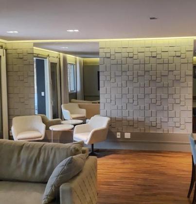 Imagem de Placa Premium Revestimento de Parede 3D Luxo Alto Relevo Resistente PSAI 1mm