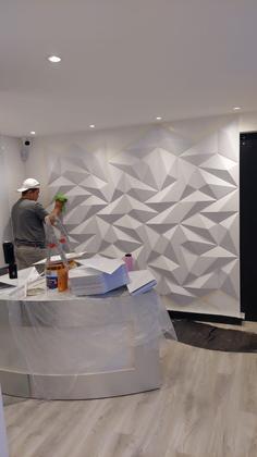 Imagem de Placa Premium Revestimento de Parede 3D Luxo Alto Relevo Resistente PSAI 1mm