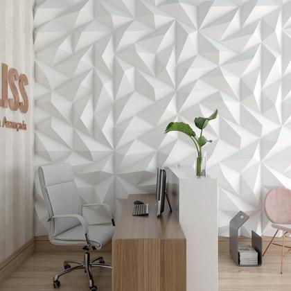 Imagem de Placa Premium Revestimento de Parede 3D Luxo Alto Relevo Resistente PSAI 1mm
