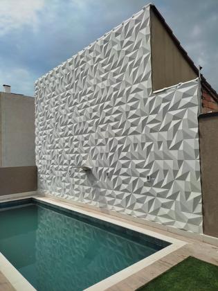 Imagem de Placa Premium Revestimento de Parede 3D Luxo Alto Relevo Resistente PSAI 1mm