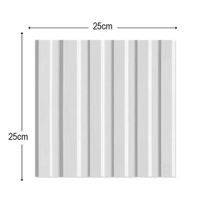 Imagem de Placa PVC 25x25cm 3D Decorativa Autocolante Revestimento Plástico Auto Relevo com Vários Modelos