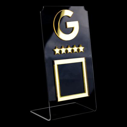 Imagem de Placa QR Code Avaliação Google Comércio Loja Transparente