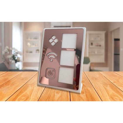 Imagem de Placa Qr Code Interativo  Display Mesa Balcão /  PIX - Wifi - Instagram