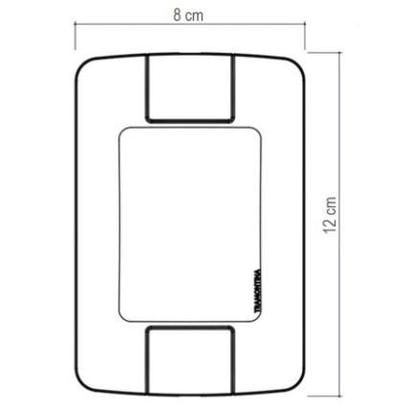 Imagem de Placa Retangular 1 Posto Horizontal Mod. Aria Cor: Branca 4x2 Ref: 57203/004 -TRAMONTINA