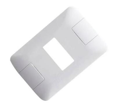 Imagem de Placa Retangular 1 Posto Horizontal Mod. Aria Cor: Branca 4x2 Ref: 57203/004 -TRAMONTINA