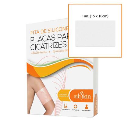 Imagem de Placa Silicone 10x15cm Para Cicatriz Queloide 150 - SiliSkin