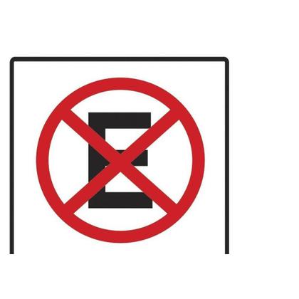 Imagem de Placa Sinalizacao Poliestireno 20X30 ''Proibido Parar/Estacionar'' 250Ce