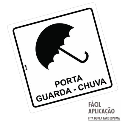 Imagem de Placa Sinalização Porta Guarda Chuva Sombrinha