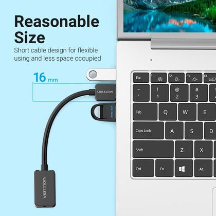 Imagem de Placa Som Usb Vention Externo P3 3.5mm Omtp Ctia C Nfe 15cm