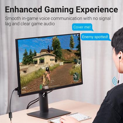 Imagem de Placa Som Usb Vention Externo P3 3.5mm Omtp Ctia C Nfe 15cm