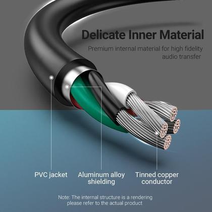 Imagem de Placa Som Usb Vention Externo P3 3.5mm Omtp Ctia C Nfe 15cm