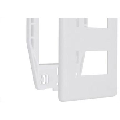 Imagem de Placa Steck Linha Stella Branca 4X2 - 2 Modulos Separados Horizontais Com Suporte 869370