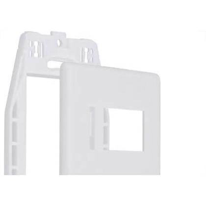 Imagem de Placa Steck Linha Stella Branca 4X2 - 2 Modulos Separados Horizontais Com Suporte 869370